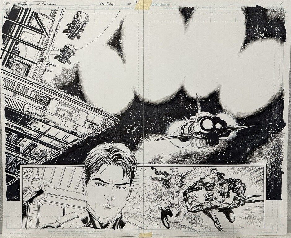 Teen Titans 29 Pg. 12-13 by Tyler Kirkham